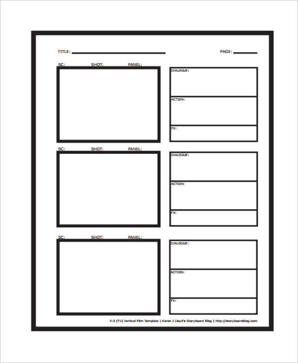 FREE 5+ Vertical Storyboard Samples in PDF