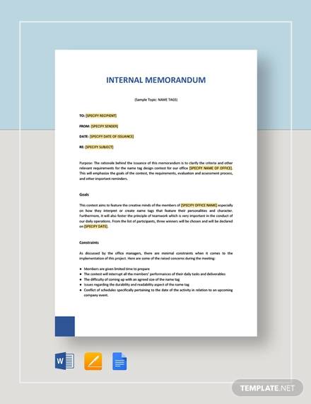 Free 14 Internal Memo Templates In Google Docs Ms Word Pages Pdf