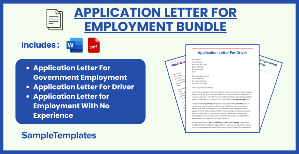 application letter for employment bundle 1024x530