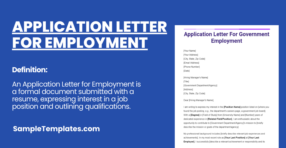 application-letter-for-employment