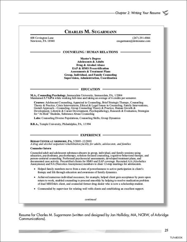 career change resume format sample