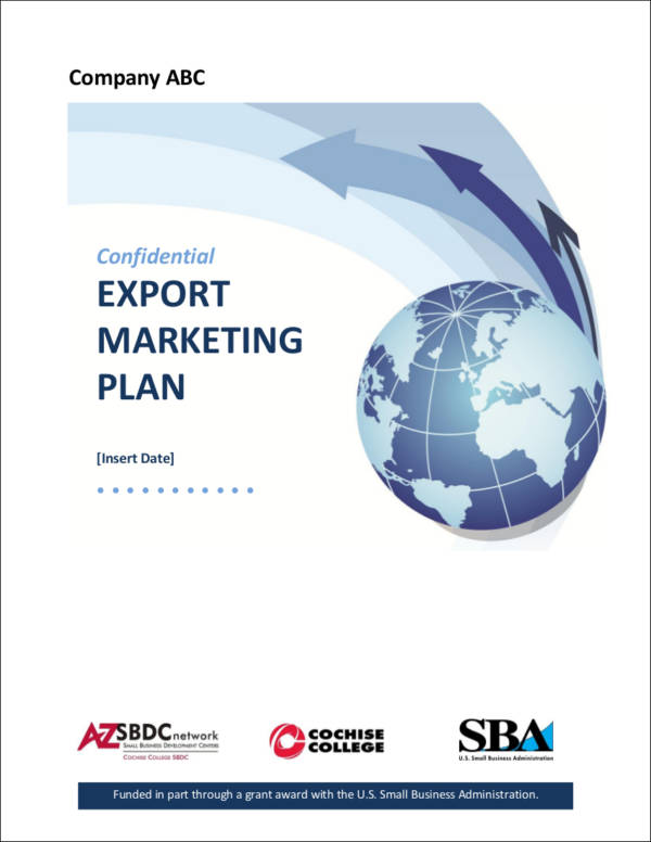 export marketing plan outline