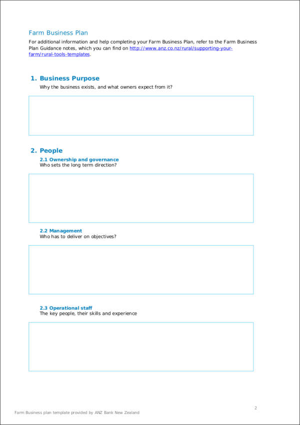 farm business plan