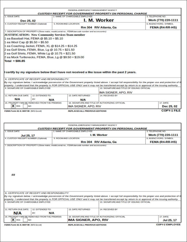 Hand Receipt Template from images.sampletemplates.com