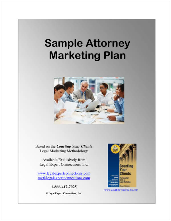 sample attorney marketing plan