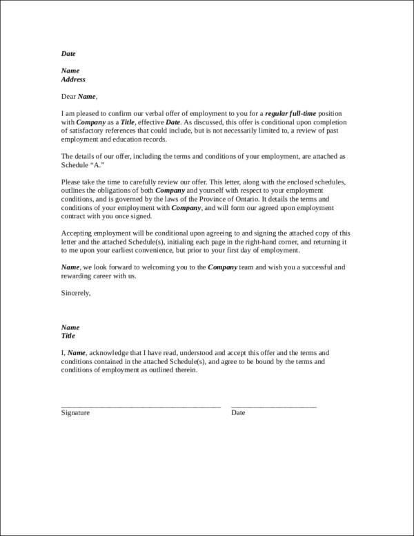sample employment agreement contract template