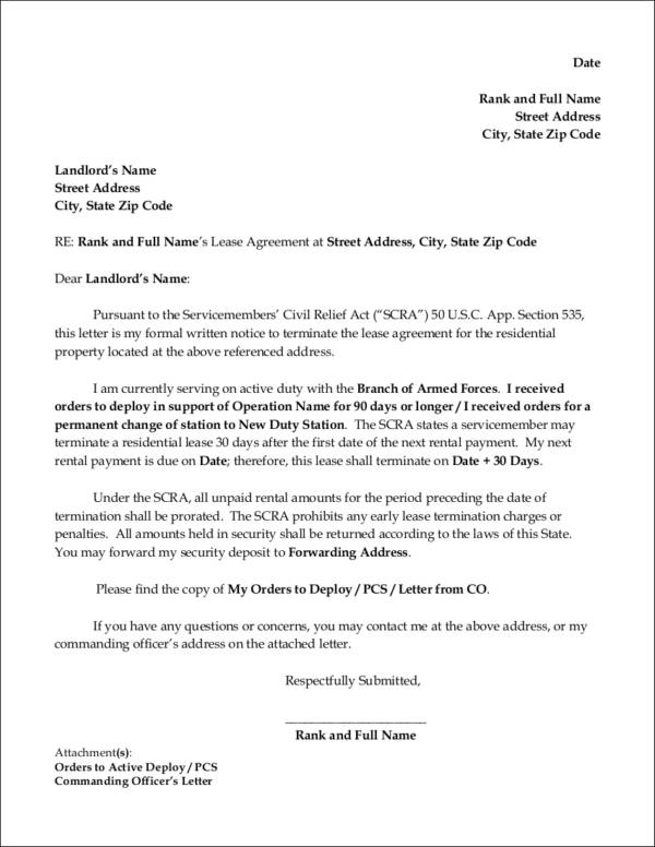 Apartment Lease Termination Letter from images.sampletemplates.com