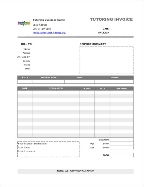 form receipt invoice in Include Invoice Elements Your to You That Need
