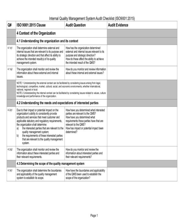 audit checklist3