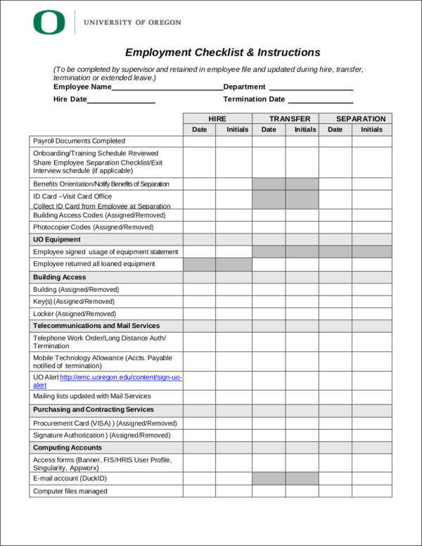 Employee Checklist Template Vrogue co Employee Checklist Template Vrogue co