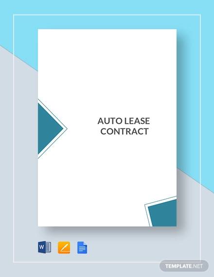auto lease contract