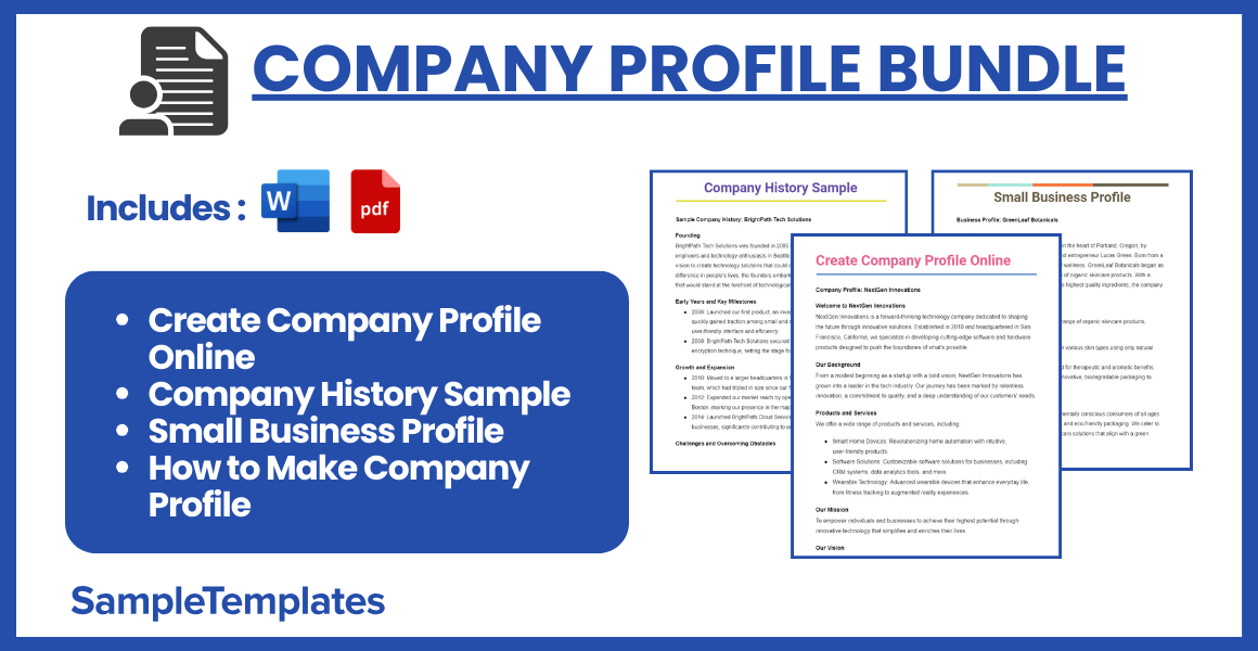 company profiles bundle