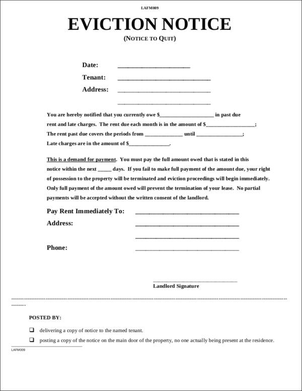 Free Printable Eviction Forms - Free Templates Printable