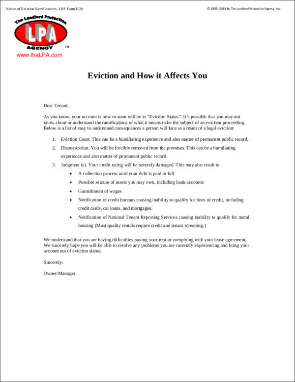 sample eviction notice to download