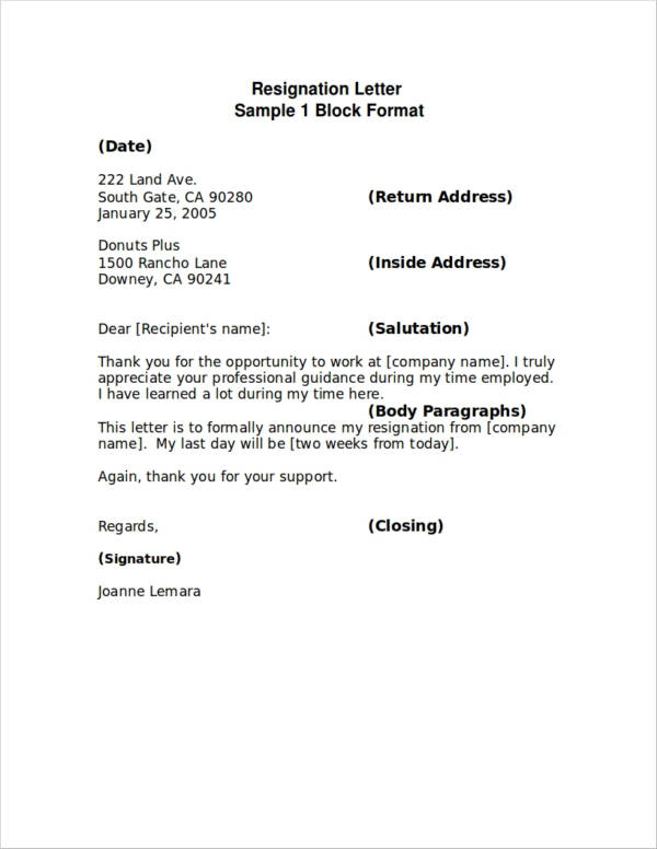  Sample Closing Remarks Resignation Letter Coverletterpedia Vrogue