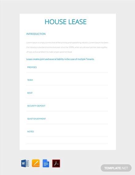 house lease
