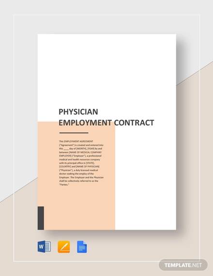 physian employment contract