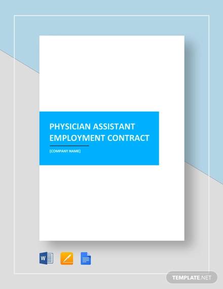 physician assistant employment contract