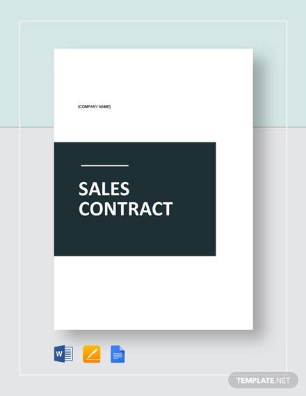 sample sales contract