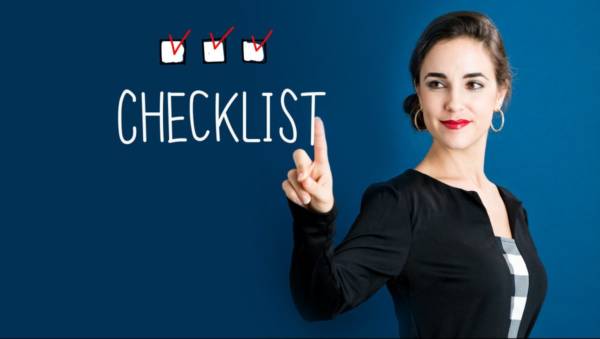  task checklist template