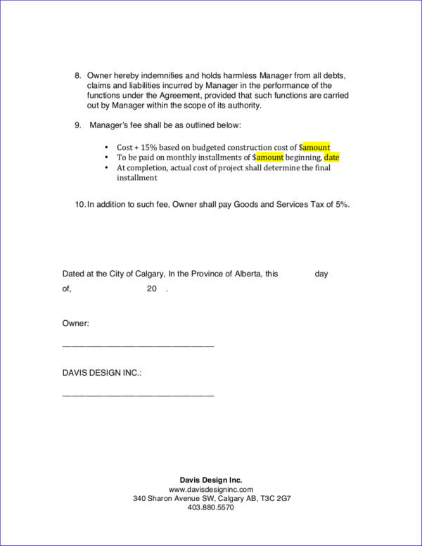 FREE 17+ Management Contract Templates in PDF MS Word Google Docs