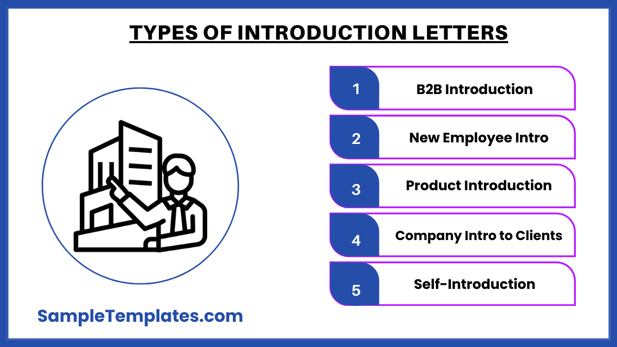 types of introduction letters