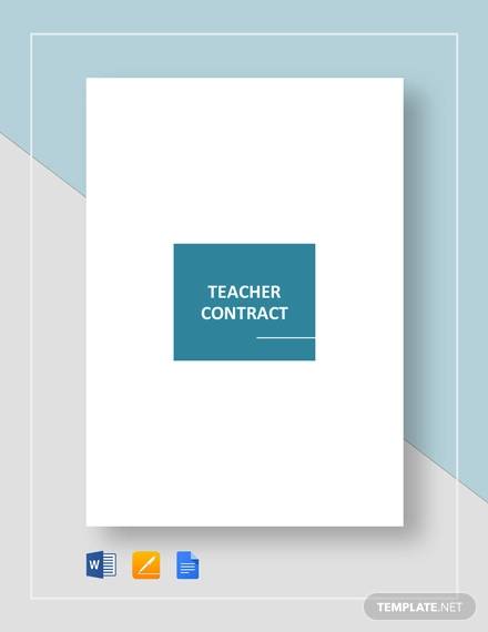 teacher contract