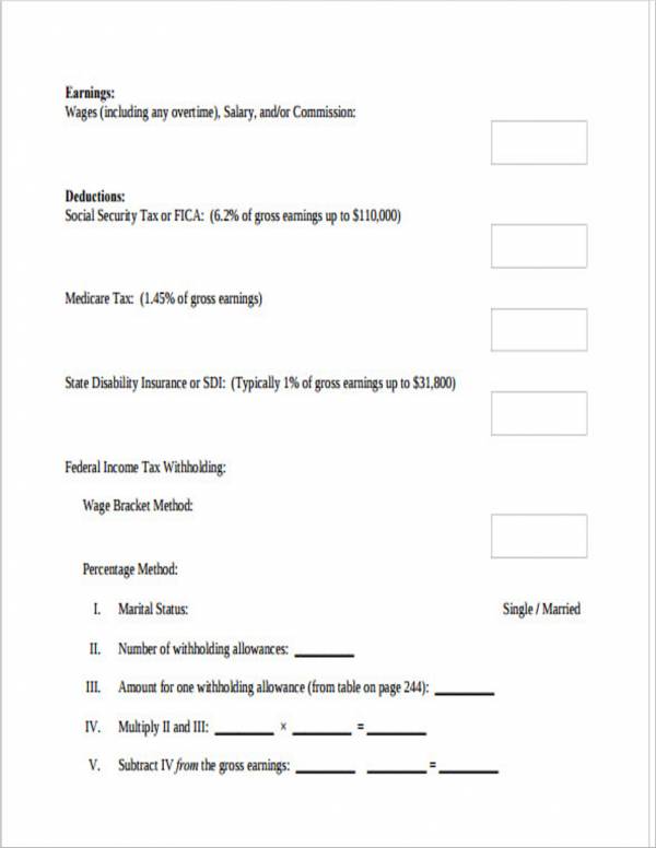 basic net pay calculator