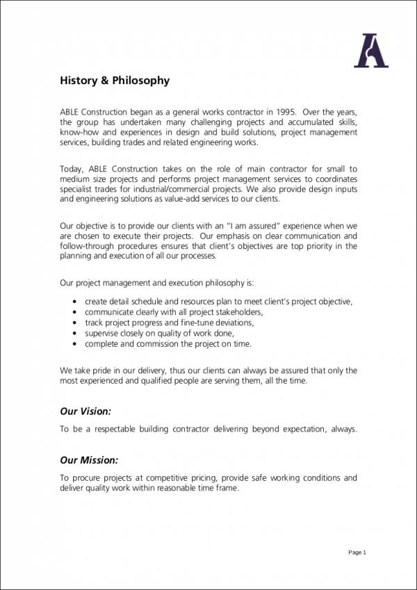 company profile essay sample