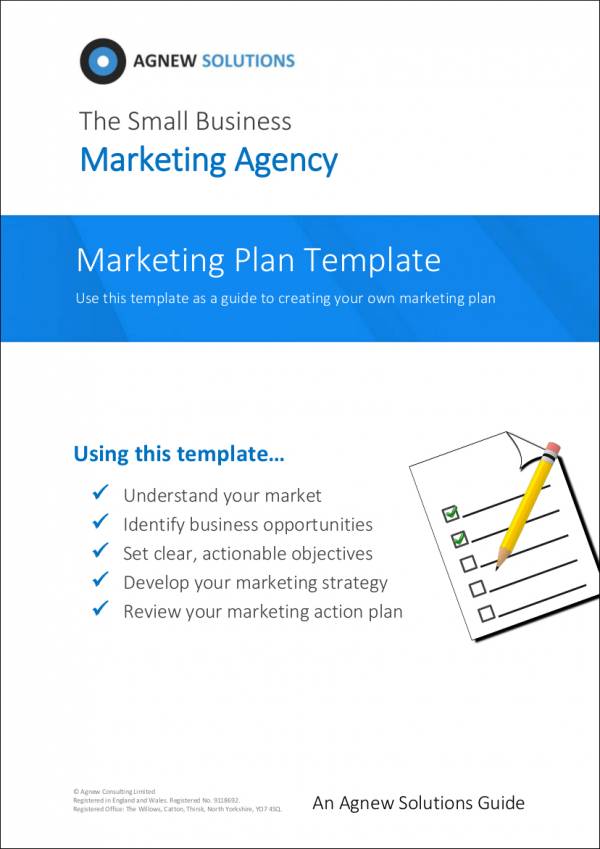 marketing plan template for marketing agency