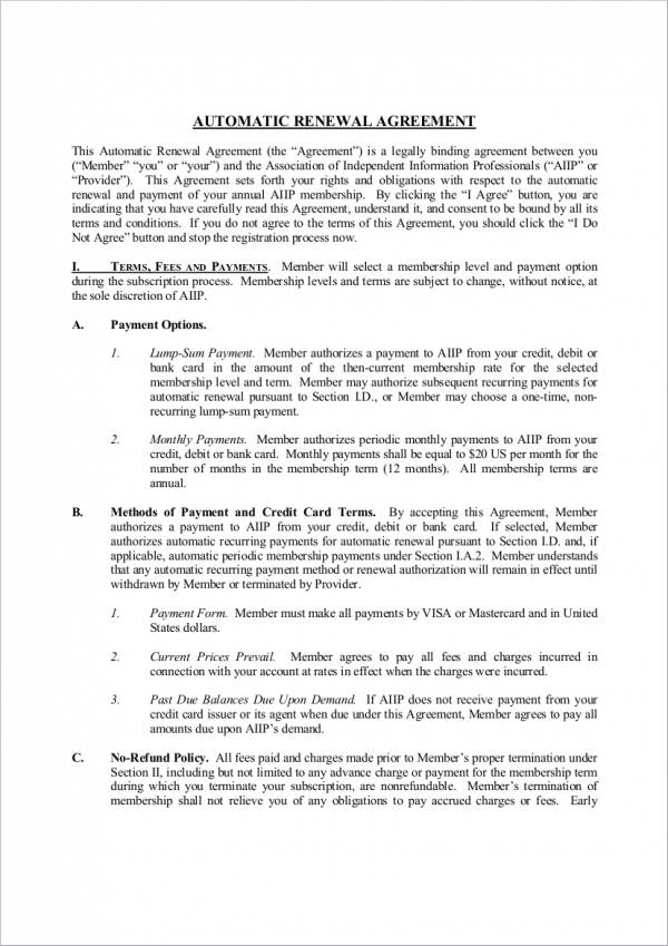 contract renewal pdf 15 Writing MS  FREE Templates Word Samples PDF  Notice in  &