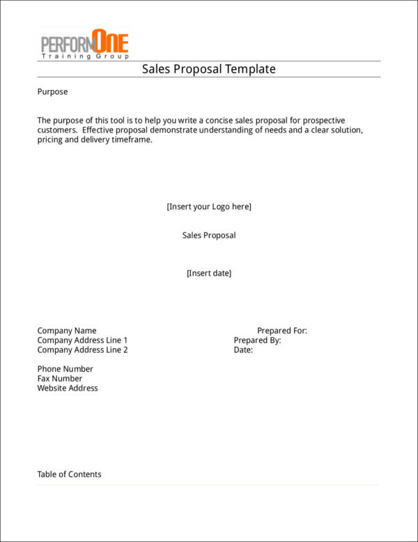 sample sales proposal template