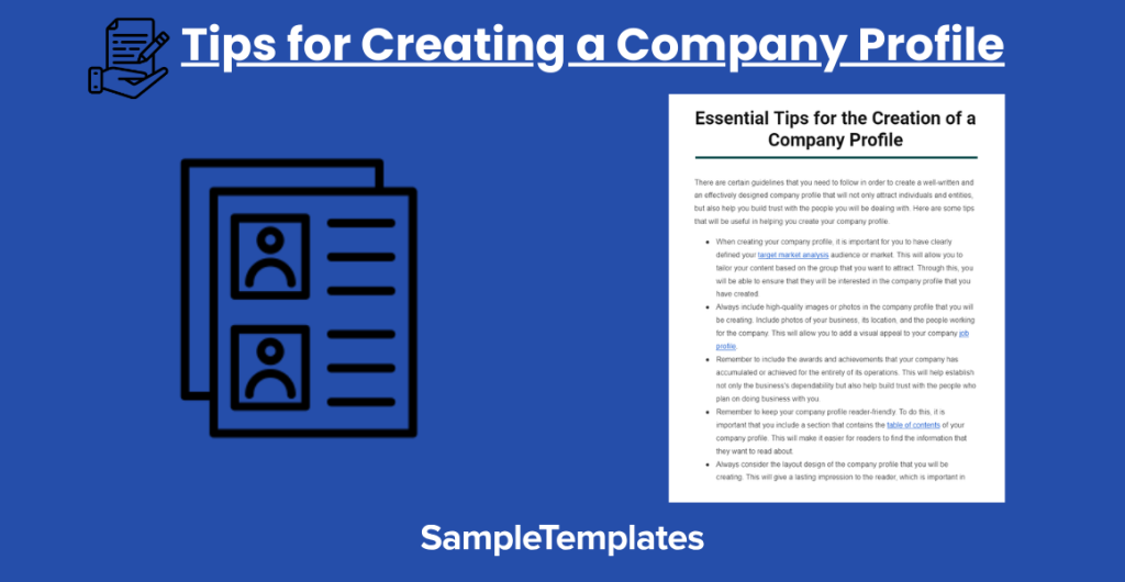 tips for creating a company profile 1024x530