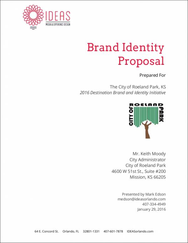 branding identity proposal sample