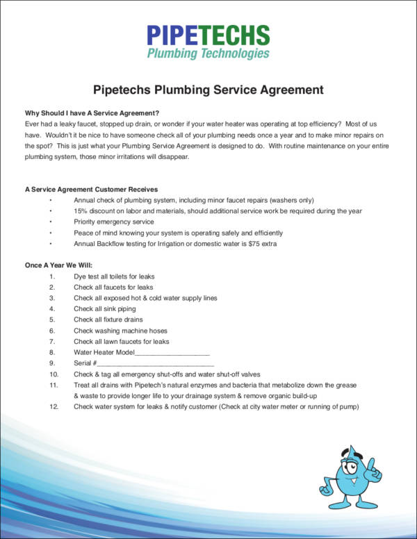 FREE 12 Plumbing Contract Samples In PDF MS Word Google Docs Pages