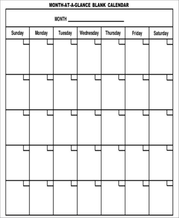printable monthly planner template