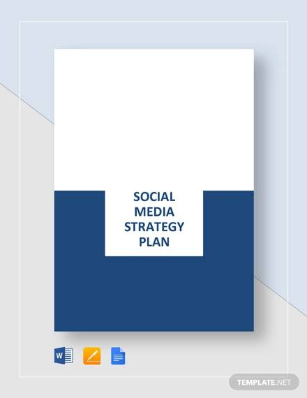 sample social media strategy plan