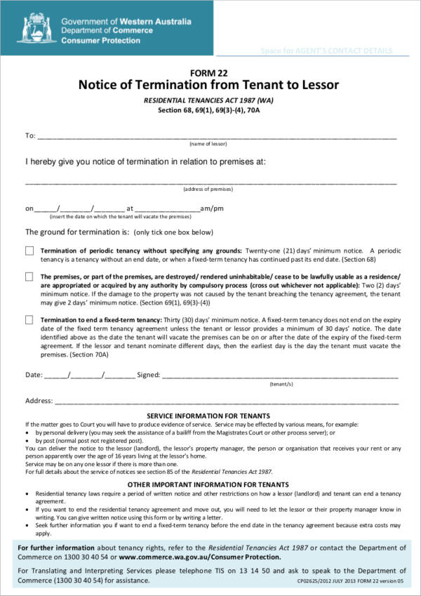 Free Lease Termination Letter From Landlord To Tenant from images.sampletemplates.com