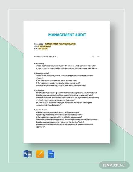 management audit