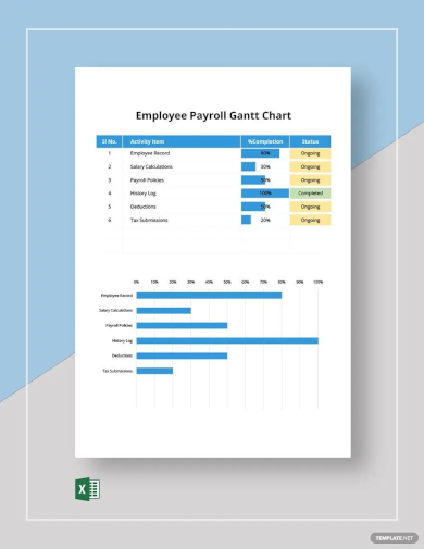 employee payroll gantt chart template