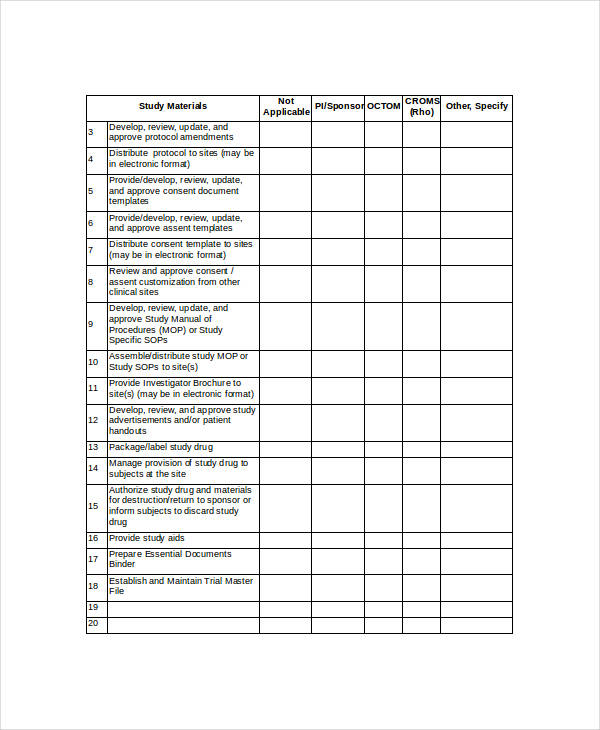 Template For Checklist from images.sampletemplates.com