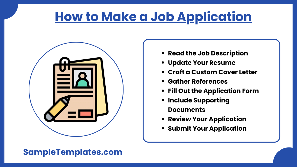 how to make a job application