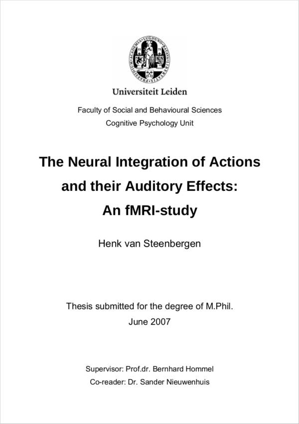 Masters degree dissertation thesis