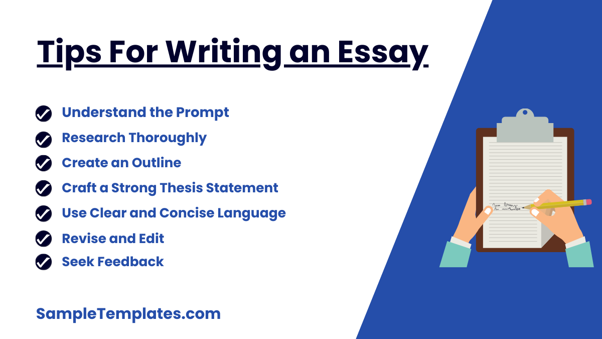 tips for writing an essay