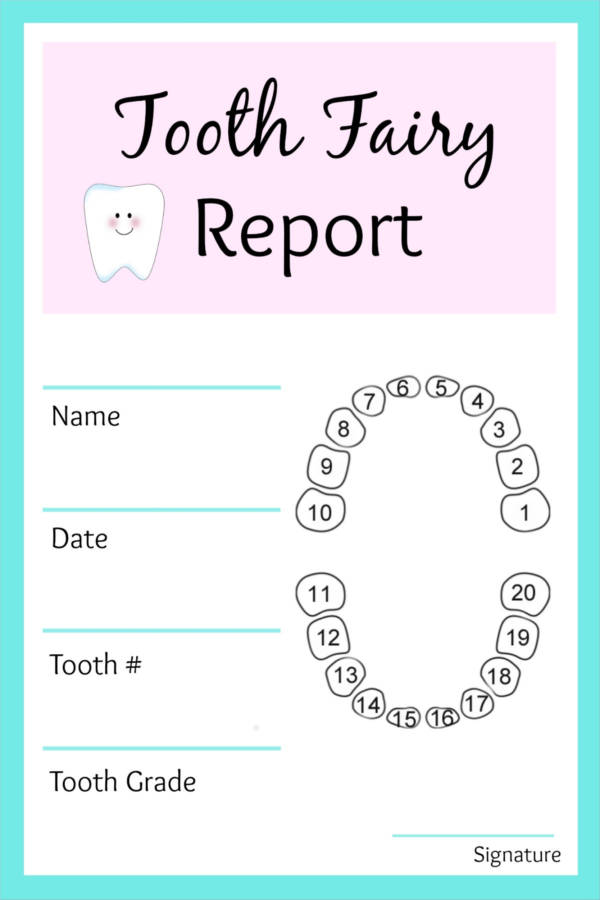 free 9 tooth fairy receipt samples templates in pdf