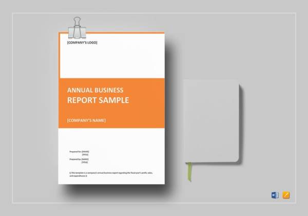annual business report template