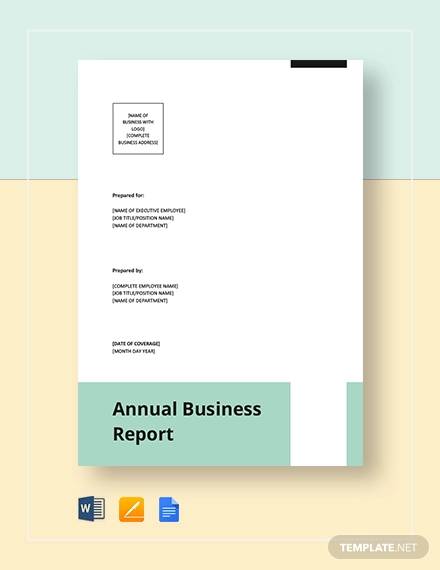 annual business report