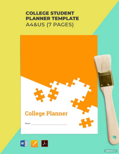 college student planner template