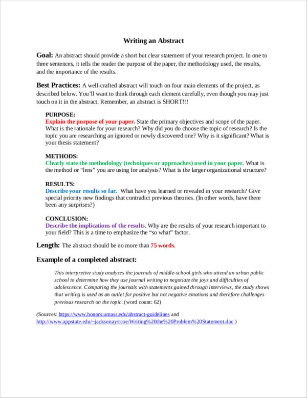 how to write an abstract for extended essay