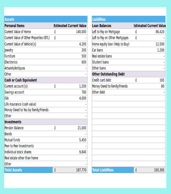 FREE 10+ Net Worth Calculator Samples & Templates in Excel